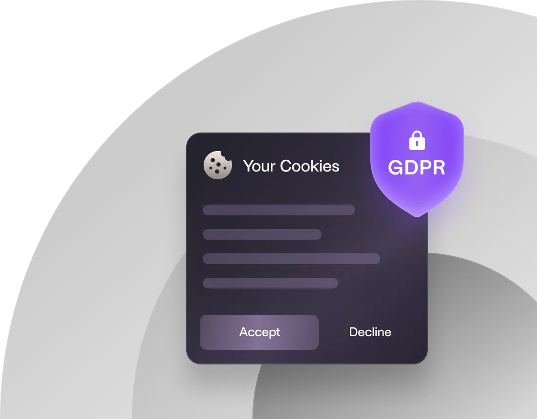 Datenschutz Cookies und GDPR Visual
